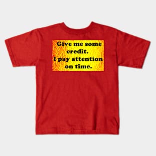 CREDIT MEME Kids T-Shirt